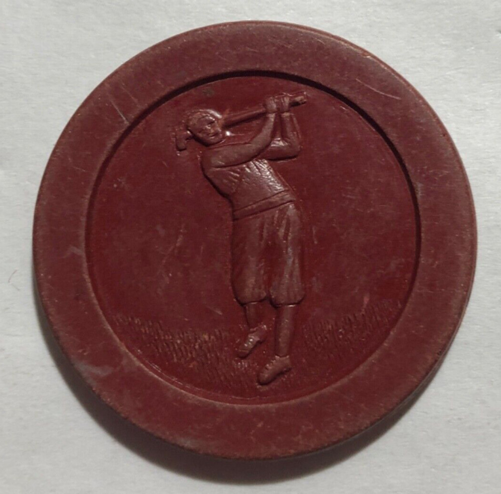 Golfer Gaming Chip Poker (A1)