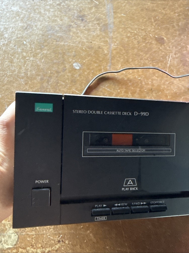 Sansui Stereo Double Cassette Deck D –99D Works