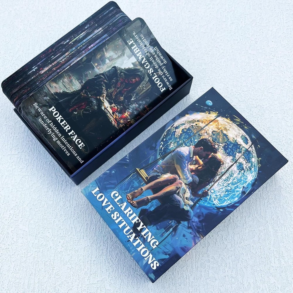 DPEHAKMK Clarifying Love Situations Oracle Cards, Shadow Work Deck for Twin...