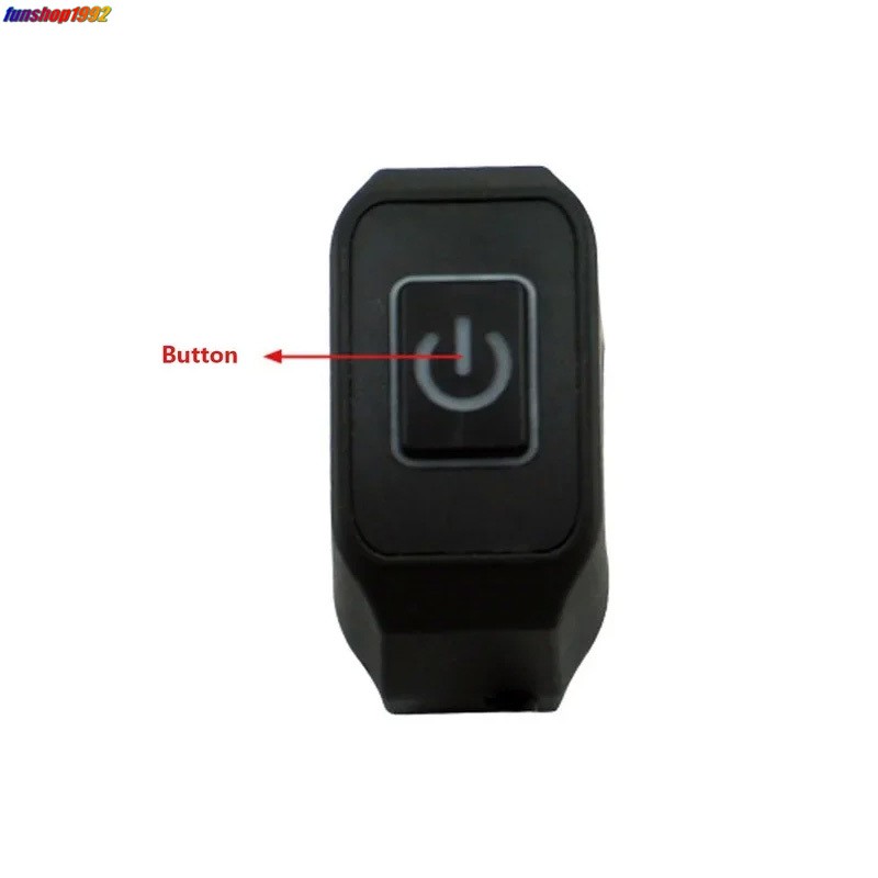 Motorcycle LED Light Switch Button 22mm Handlebar Switch Self-locking Accessory