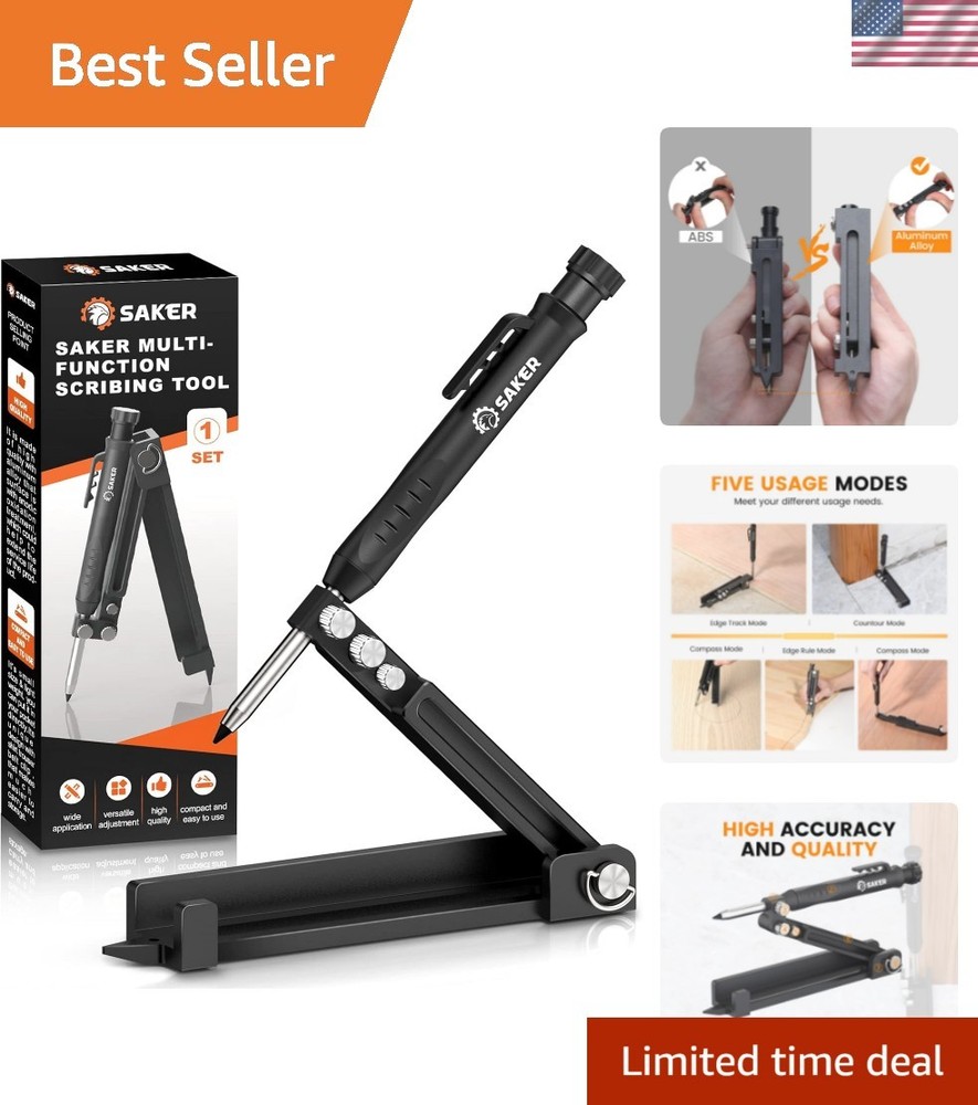 Versatile 5.5-Inch Multi-Function Scribing Tool for Precision Woodworking