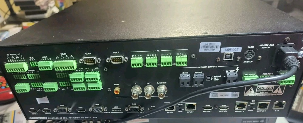 Crestron DMPS-300-C AV 7x4 Matrix Switch. Professional Presentation System Works
