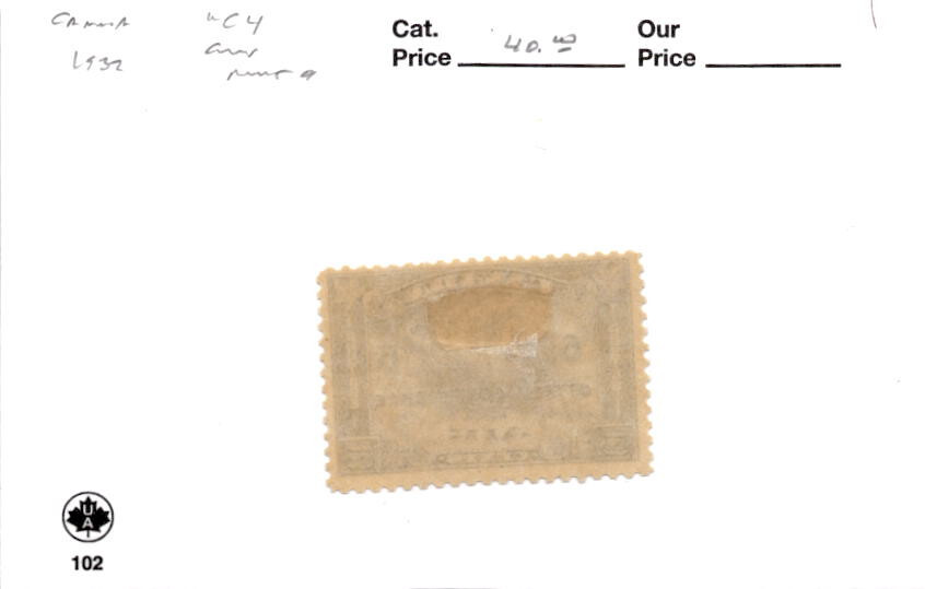 Canada, Postage Stamp, #C4 Mint Hinged, 1932 Airmail Globe (AJ)