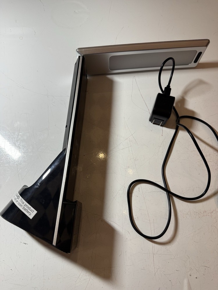 LED Desk Lamp w/ Wireless Charging Pad – Adjustable Brightness, USB Powered