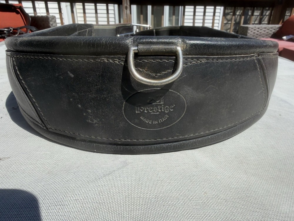 52 Prestige Jump Girth - Black Leather