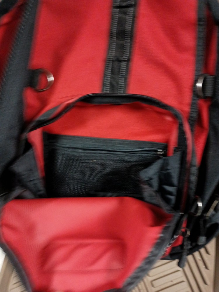 Back pack, InGear Exp., Large Canvas, Red/Black
