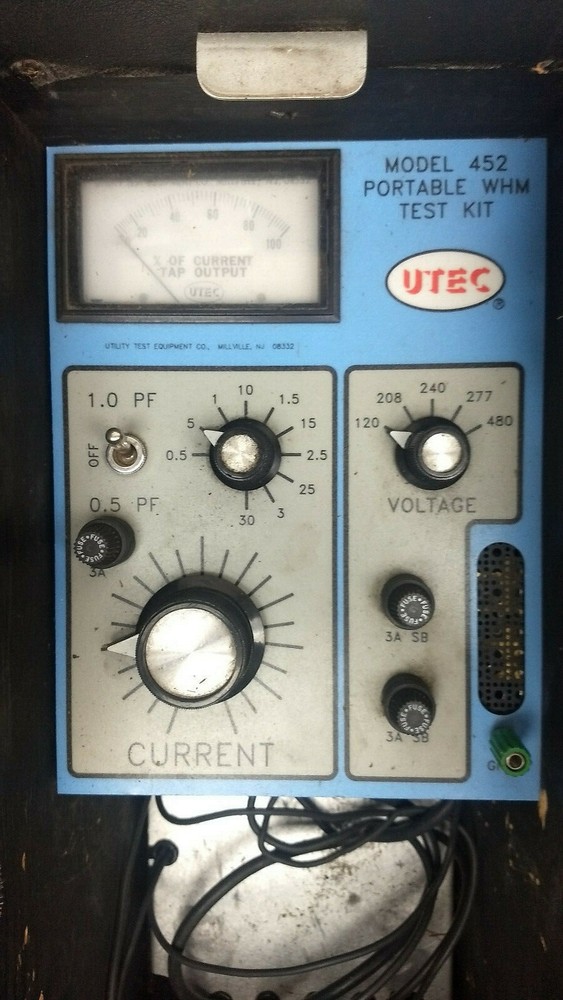 Utec Model 452 Portable WHM Test Kit with Leads and Case (#2)