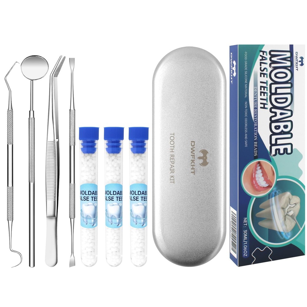 Tooth Repair Kit, Moldable False Teeth, Tooth Replacement Missing Teeth, Teet...