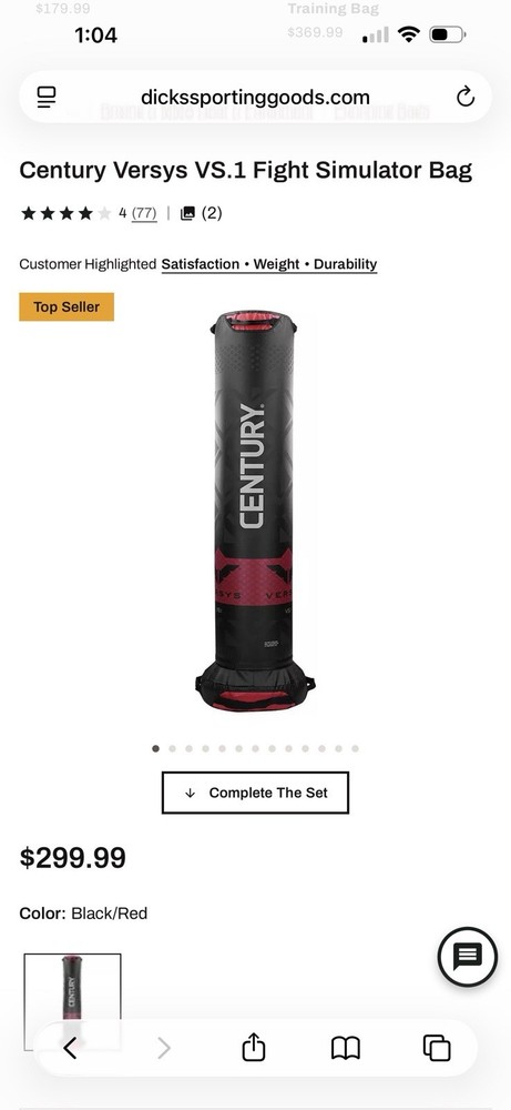 Century Versys VS.1 Fight Simulator Bag