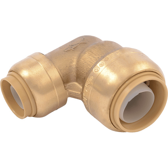 SharkBite U274LF 3/4"  x 1/2" Brass Push Reducing Elbow
