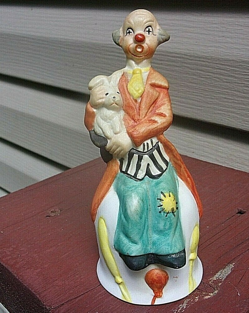 Clown with Bunny Rabbit Bell