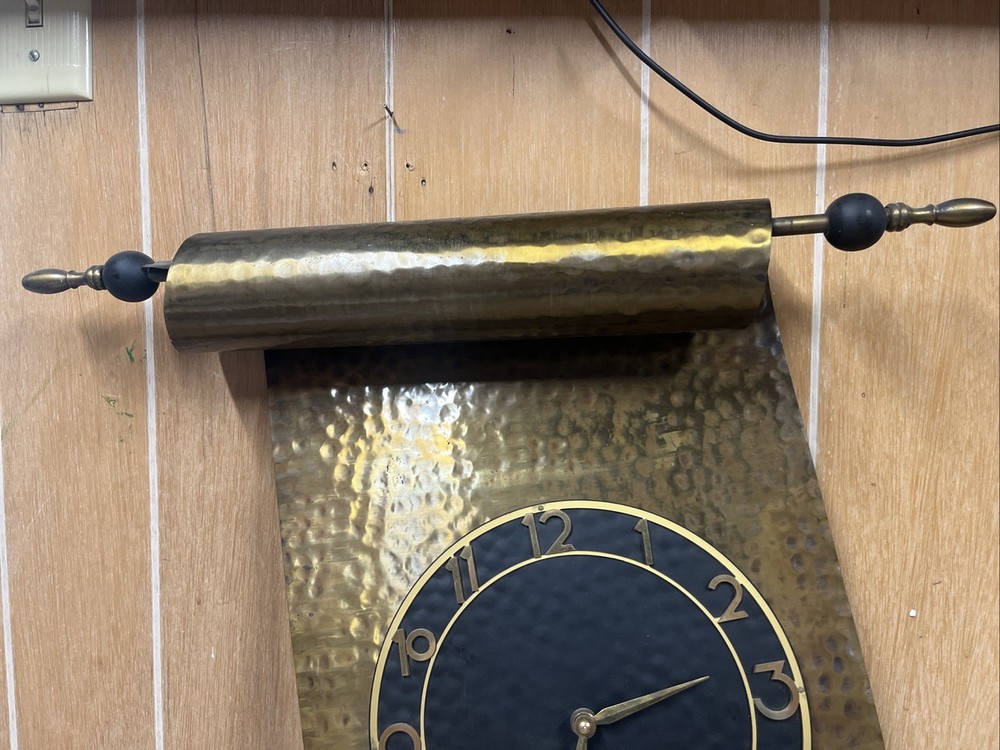 MCM Wind Up Wall Clock - Scroll Design