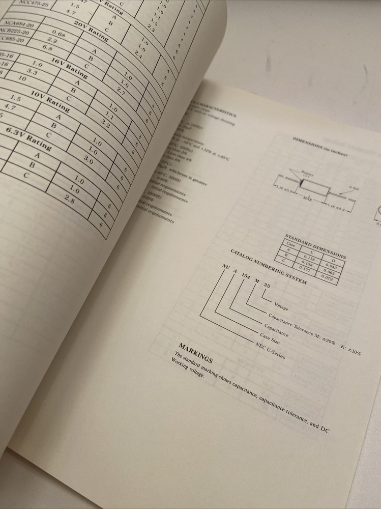 NEC Electron components Product Line Reference Guide Sales Brochure Catalog #F