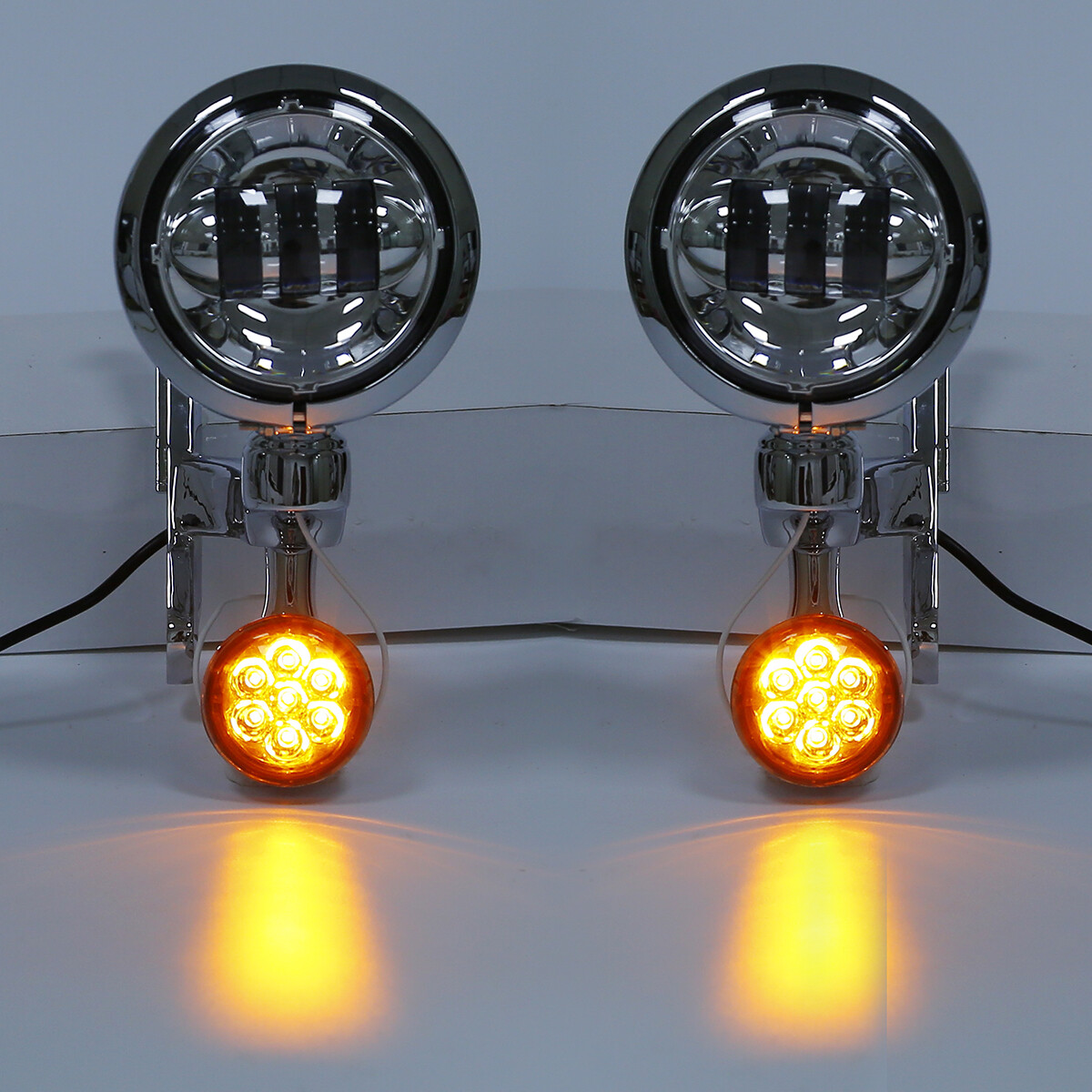 Passing Turn Signal Fog Light Bracket Fit For Harley Street Tri Glide 1994-2023