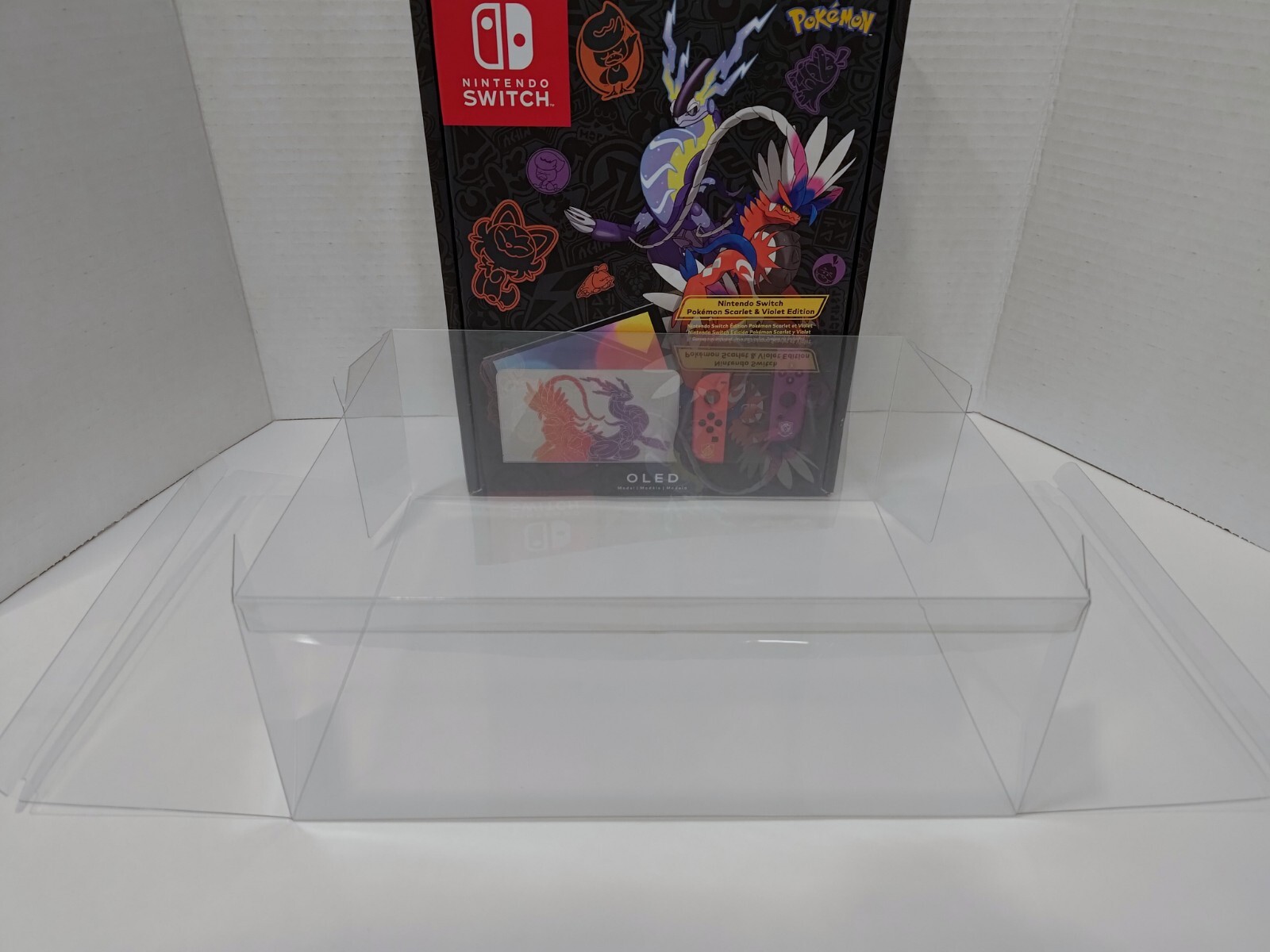 OLED Switch Console Box Protector & Display Case, Fits All OLED MARIO EDITION!