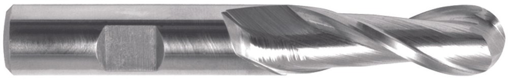 3/4 x 1/2" Shank 2F HSS Single End Ball End Mills