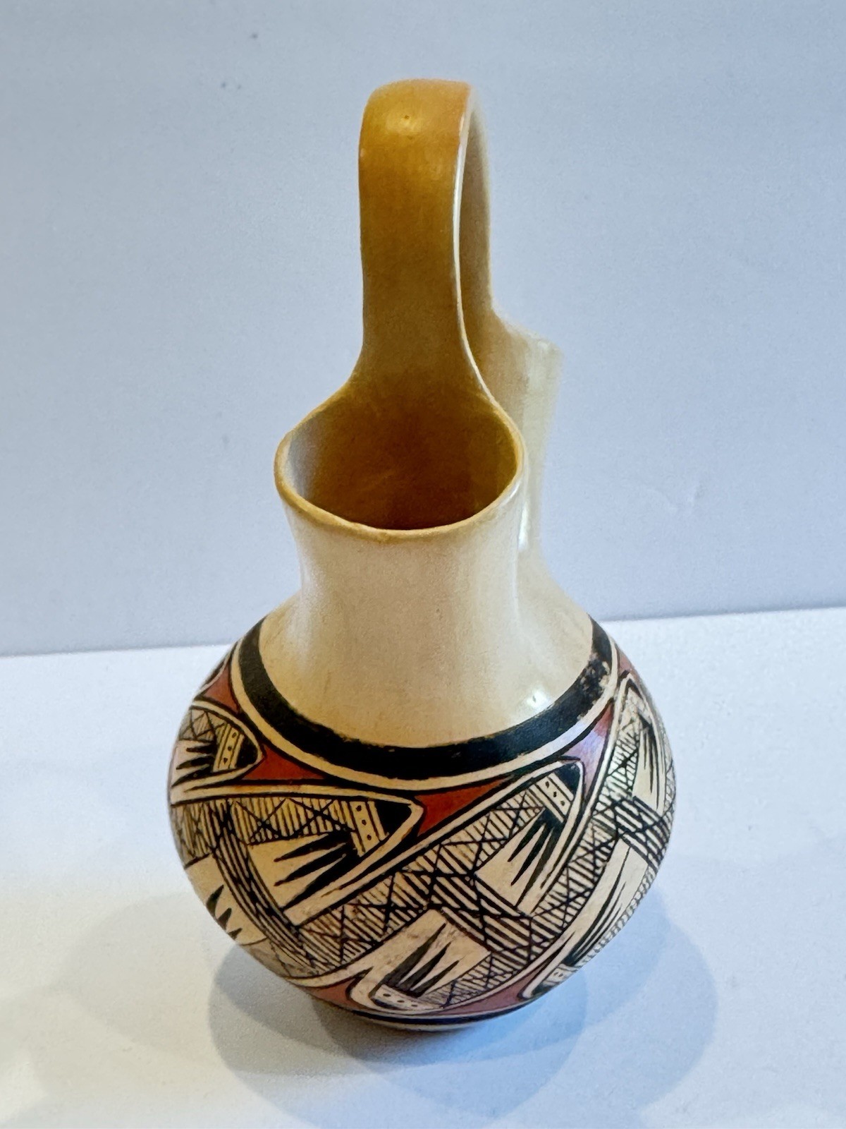 SUPERB Elton Nampeyo HOPI Polychrome Wedding Vase Migration Native Sikyatki VTG