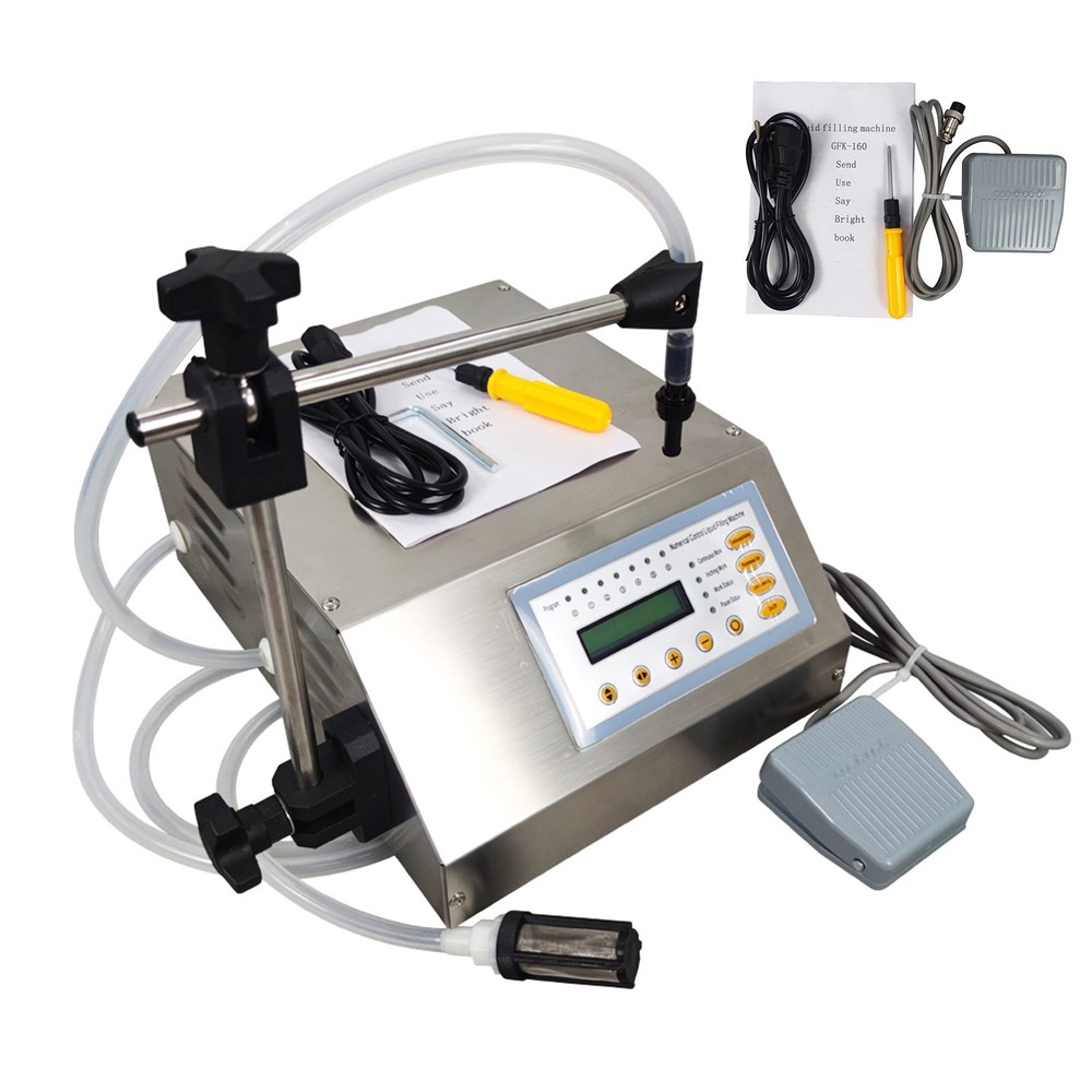 Semi-Automatic Liquid Filling Machine Automatic Counting LCD Display 110V