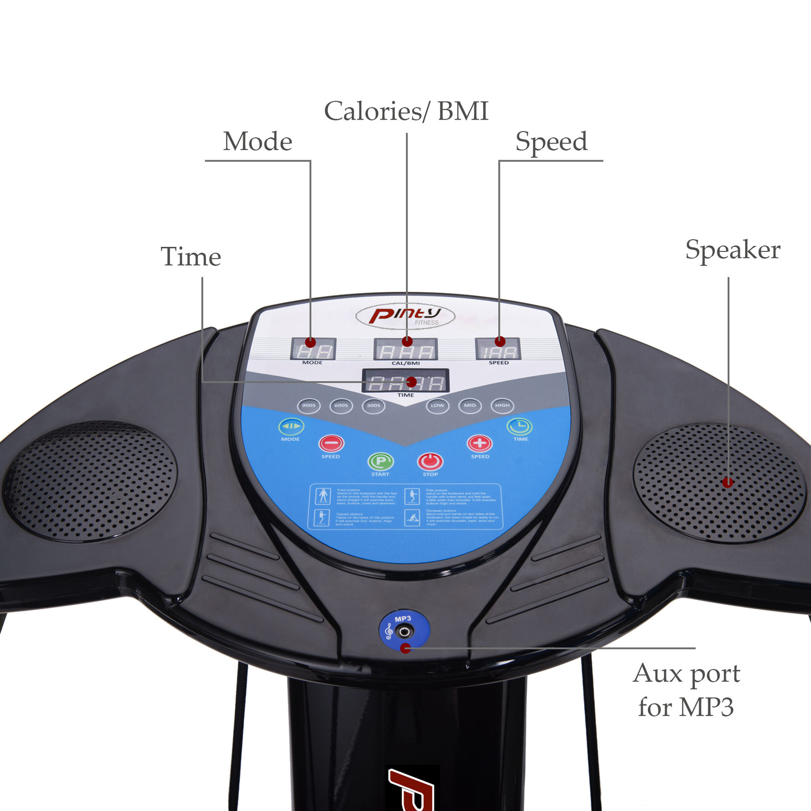 🔥Secondhand Fitness Whole Body Vibration Plate Trainer Machine 2000W HomeSports