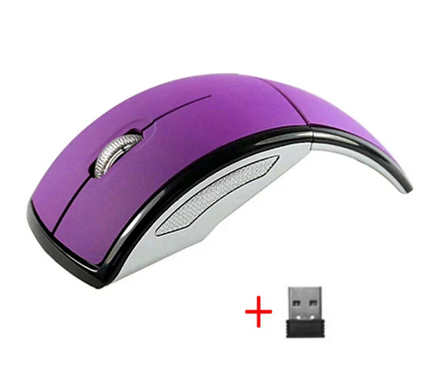 Portable Wireless Mouse, 2.4GHz Silent with USB Receiver, Optical USB Mouse