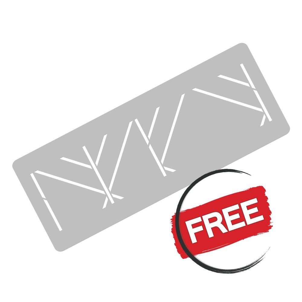 Reusable Allover Plastic Stencil // VERTICAL LINES