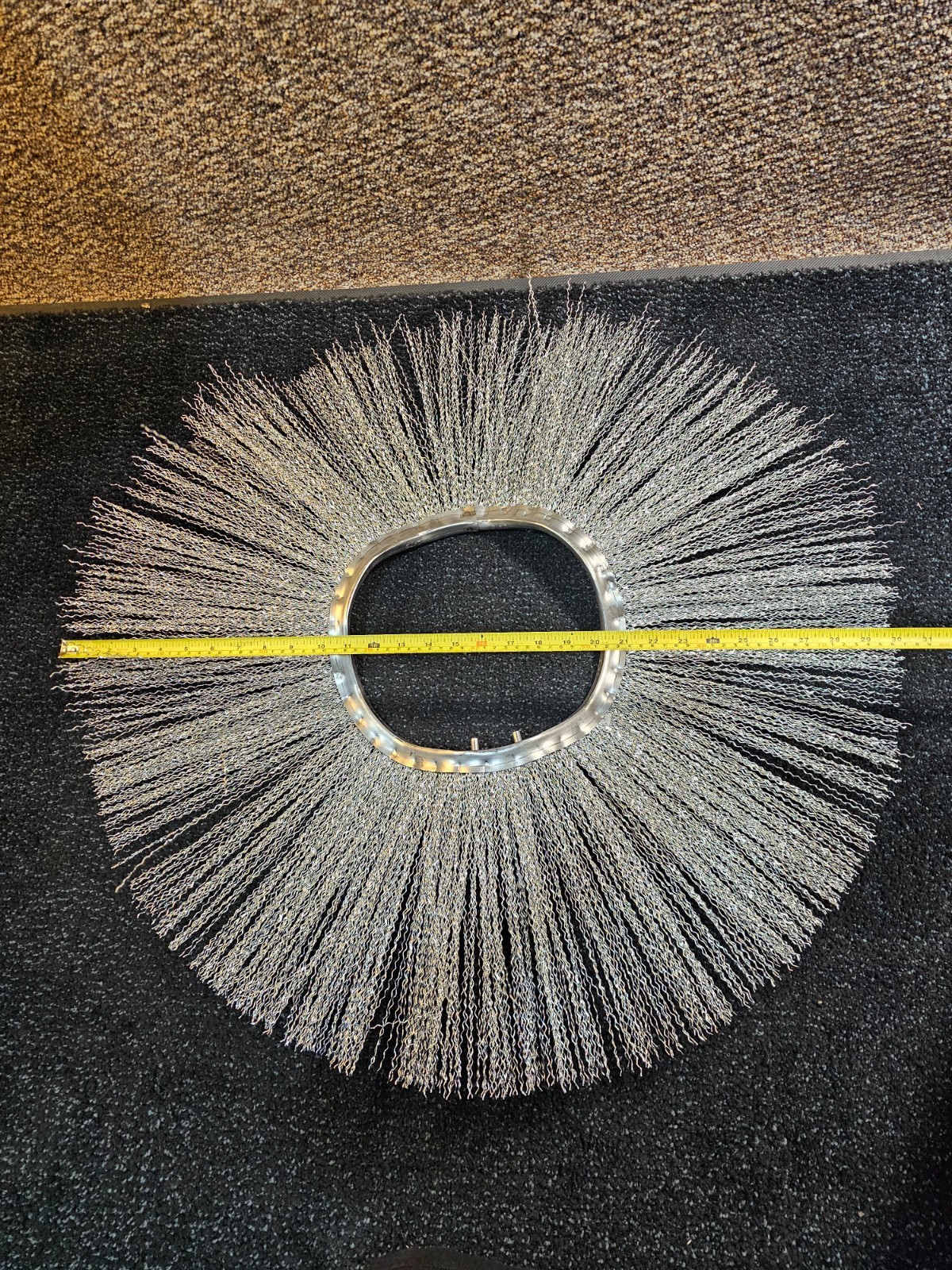 (QTY 2) CAT Steel Wire Sweeper Brush 30" OD