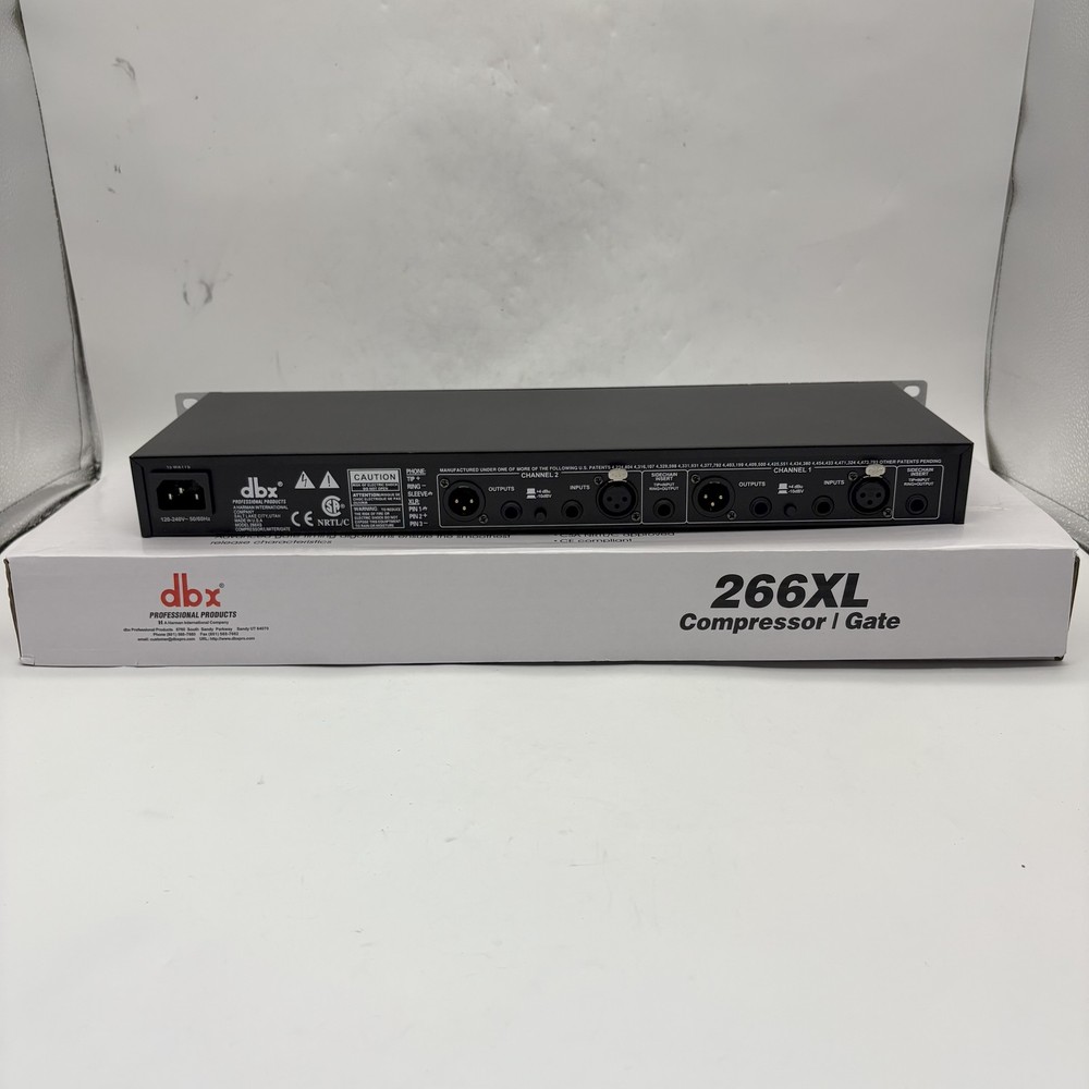 dbx 266xs Dual Channel Compressor Gate Dynamics Processor w/ Side Chain Insert