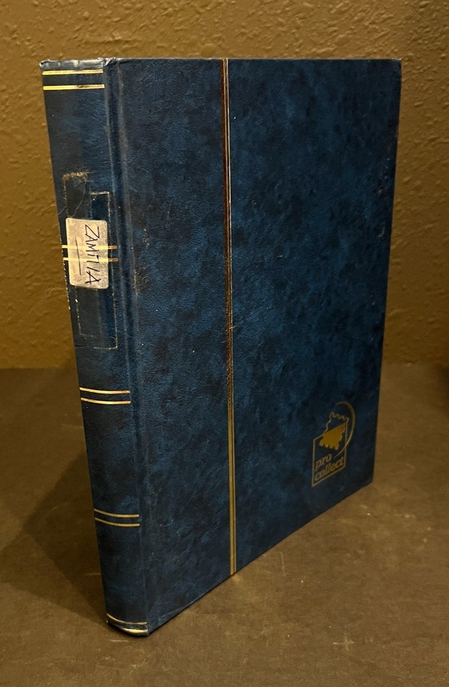 Stamp Collection 16 page Stock Book Used Black Pages ZAYIX