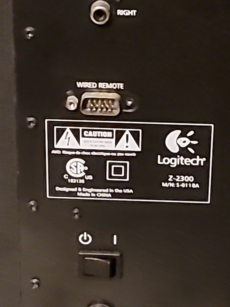 Logitech Z-2300 THX Replacement Subwoofer Works