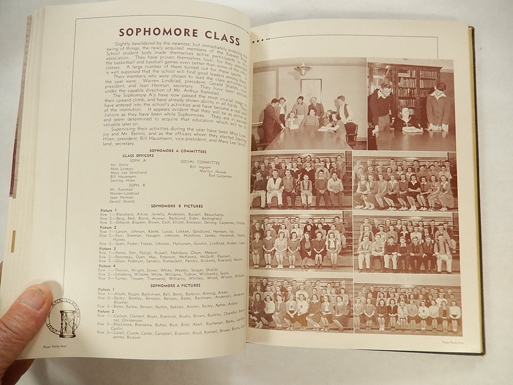 Yearbook, Everett High School, Everett Washington, 1942, Nesika