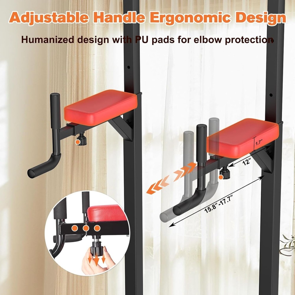Multifunctional Pull Up Bar Station, 400 lb Weight Capacity