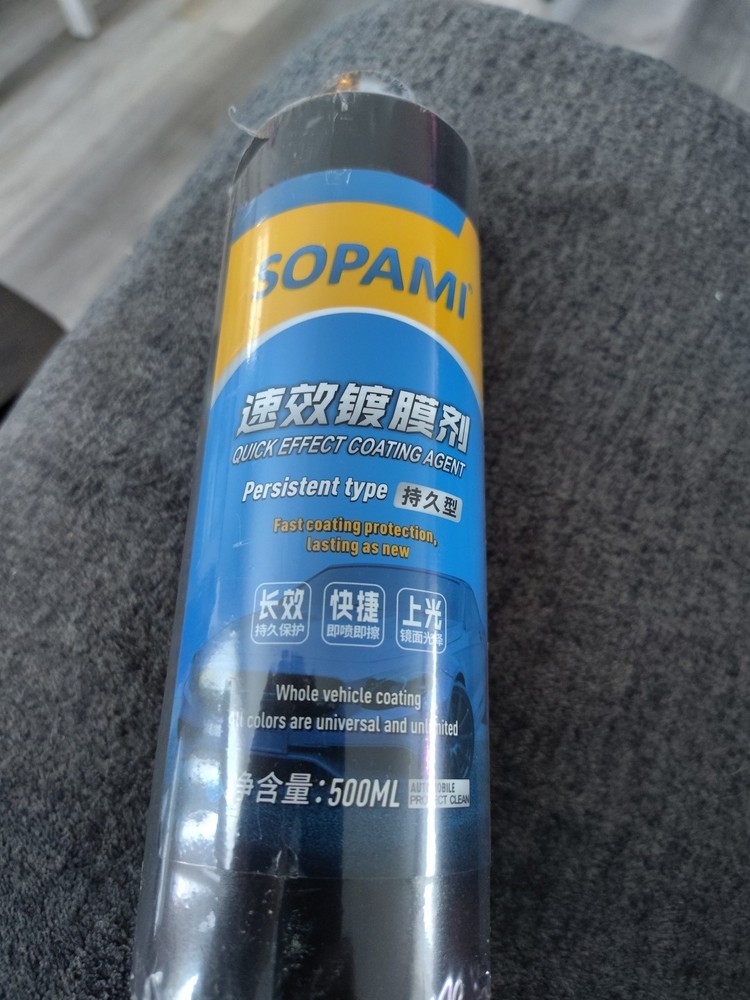 SOPAMI QUICK EFFECT COATING AGENT PERSISTENT TYPE 500ML NO ATTACHMENTS NEW