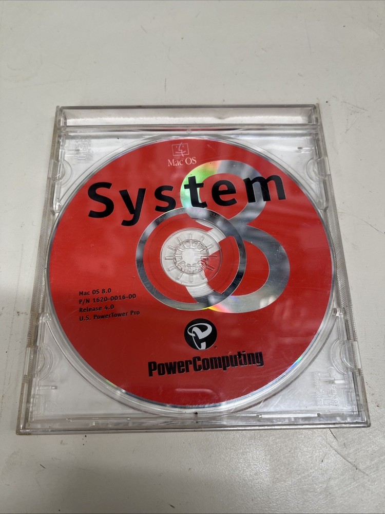PowerComputing Mac OS 8 Apple Computer Operating System CD Rom Install Disc Rare