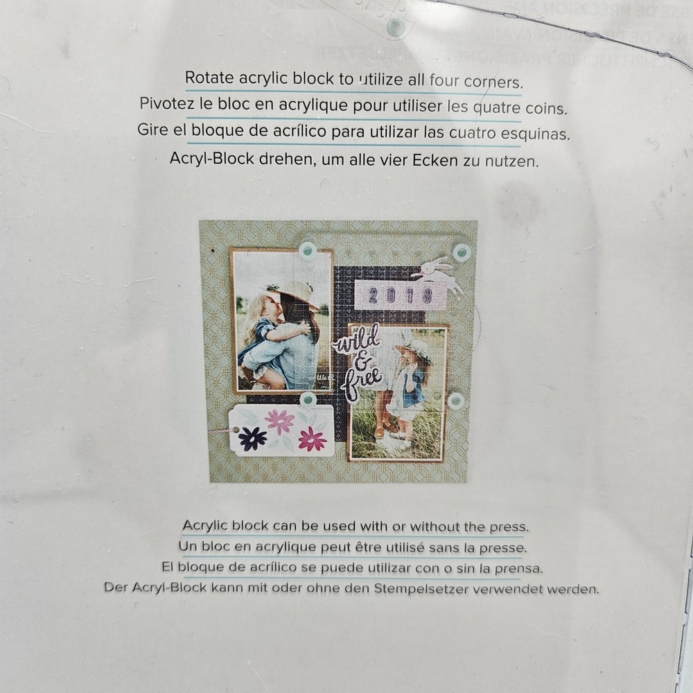 We R Memory Keepers Precision Press Advanced Stamp positioner Crafter Tool Art