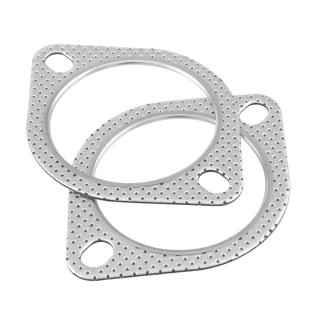 Set of 5 Exhaust Gasket 3inch 2 Bolt High Temp Exhaust Flange Gasket Heavy Duty