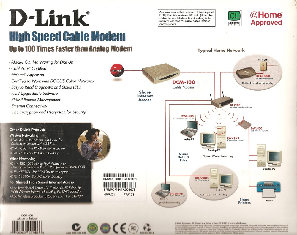 D-Link DCM-100 Cable Modem