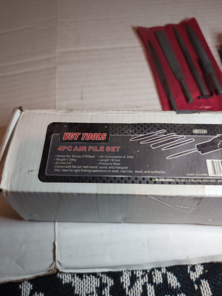 VCT Tools 4pc Air File Set with 4 Files