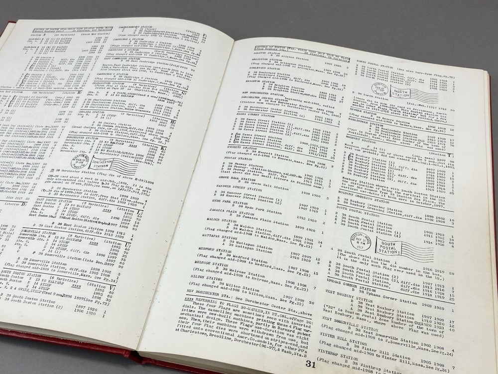 Vintage 1976 Standard Flag Cancel Encyclopedia by Frederick Langford - Signed