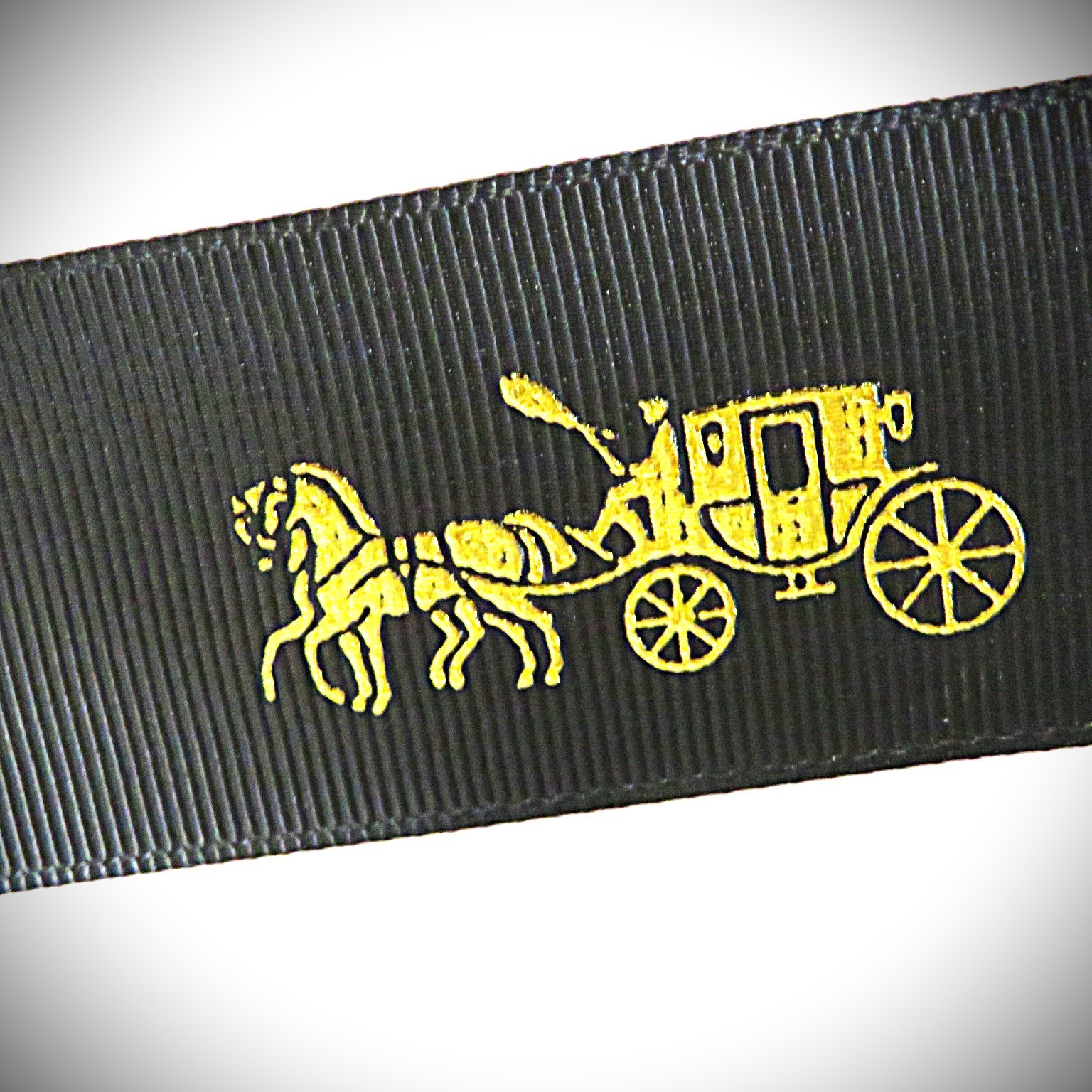 NEW 1 Med Coach Gift Box w/ Tissue~Sticker~3.5' Black Ribbon~10.5 x12.5 x4.5