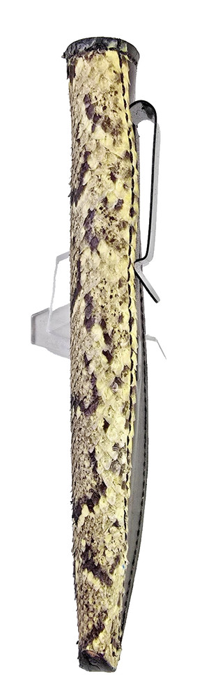 ESEE 3 Burmese Python Skin Sheath handmade custom leather bushcraft sheath RC 3