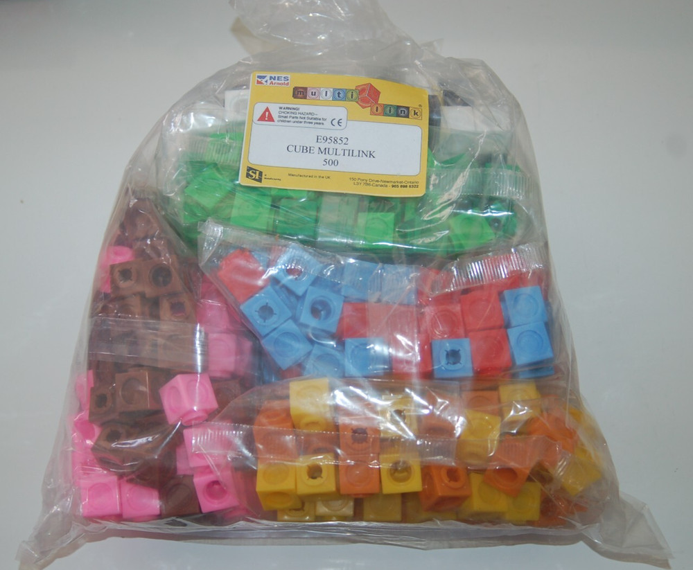 NES Arnold Cube MULTILINK, 10 Colors Set/500 Item #E95852 Teaching Manipulative