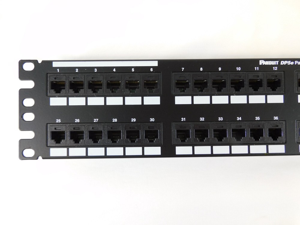 Panduit 48-Port Cat5e Patch Panel DP485E88TGY - Excellent Condition