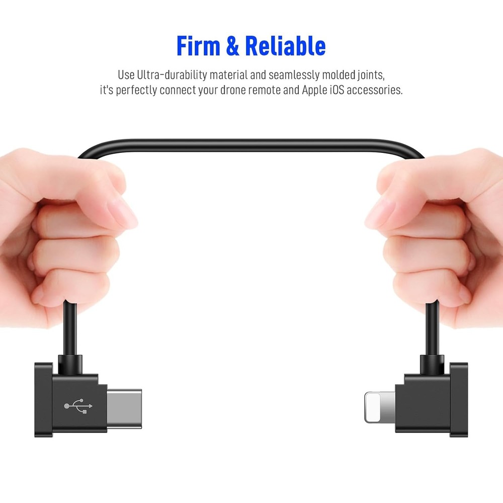 USB C to iOS Remote Controller Cable for DJI Mavic 3, Mini 2 3 Pro, Air 2S,...