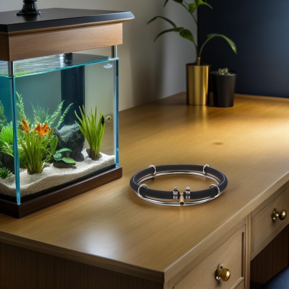 Fish Tank Bubble Generator Pond Diffuser Air Stone Disc Mini Air Pump