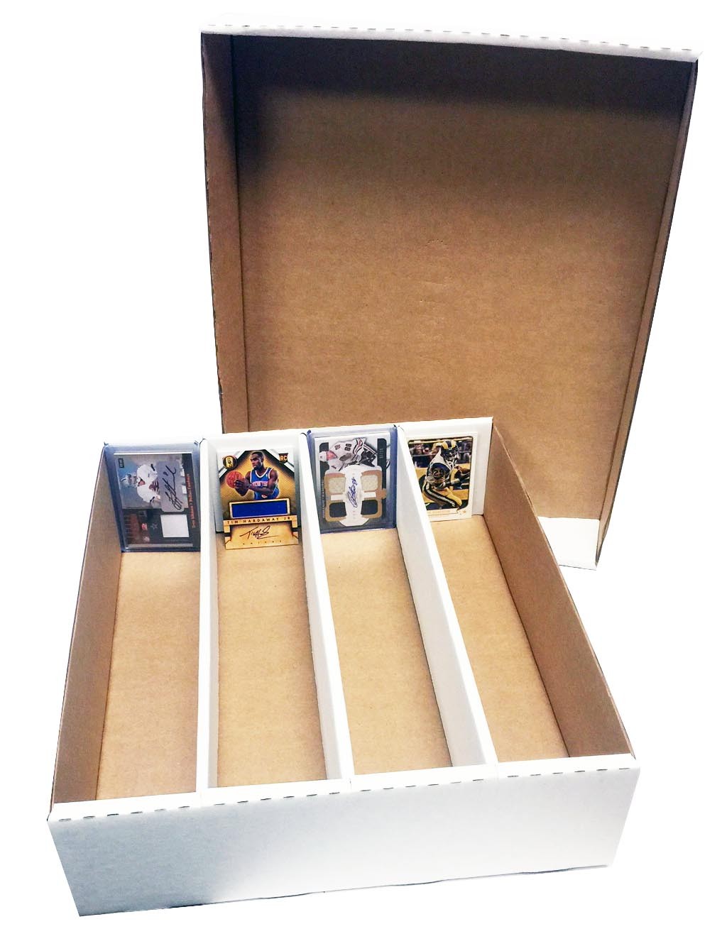 (12) 3200ct 4 ROW FULL LID BASEBALL CARD MAX PRO CARDBOARD STORAGE BOXES US MADE