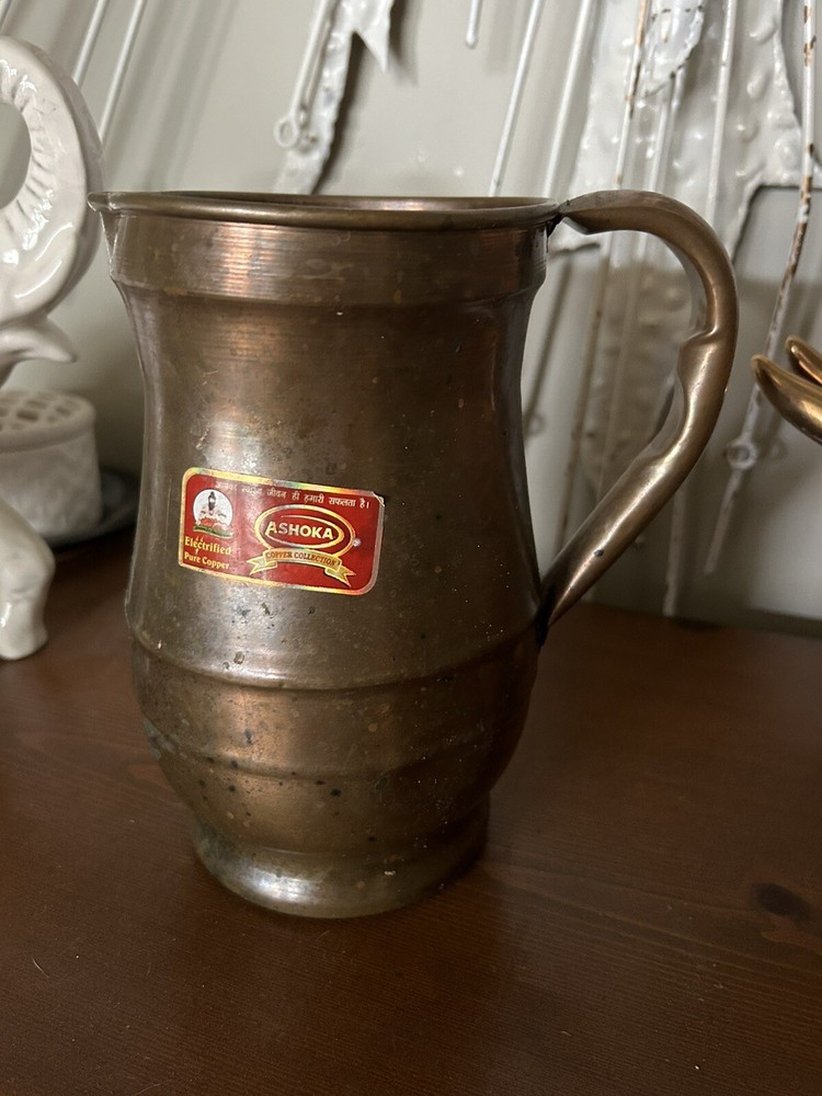 Electrified Pure Copper Pitcher