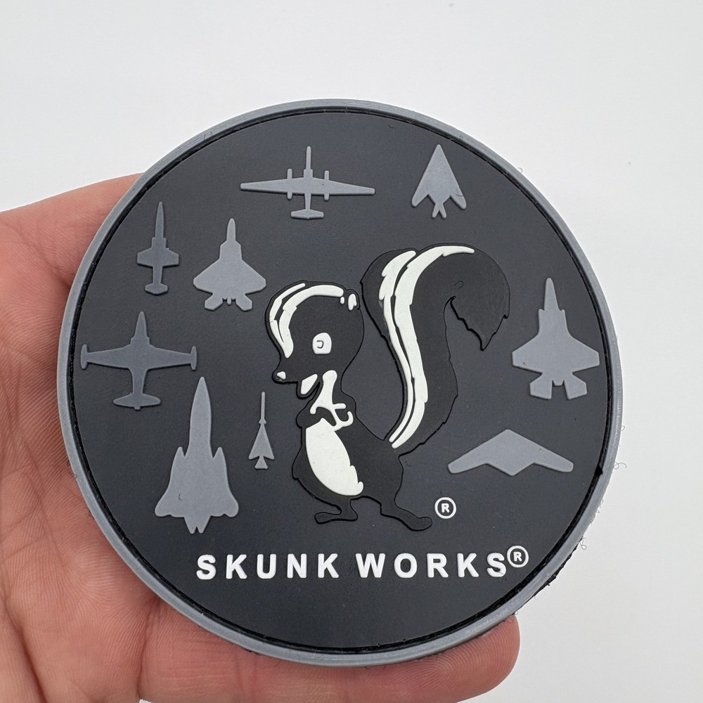 Lockheed Martin® Skunk Works® PVC Patch, 3.5 inch, Hook and Loop