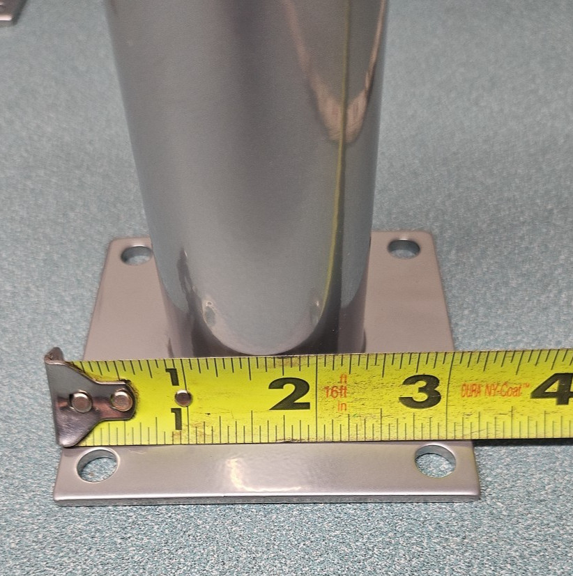 Pitco B3900701 3 1/4” Plate 6" Deep Fryer Legs Set of 4