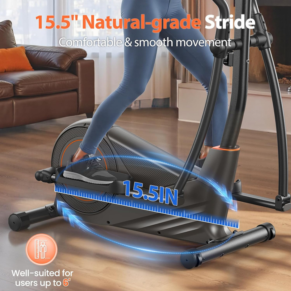 Elliptical Machine, Elliptical Exercise Machine for Home with Hyper-Quiet Magnet