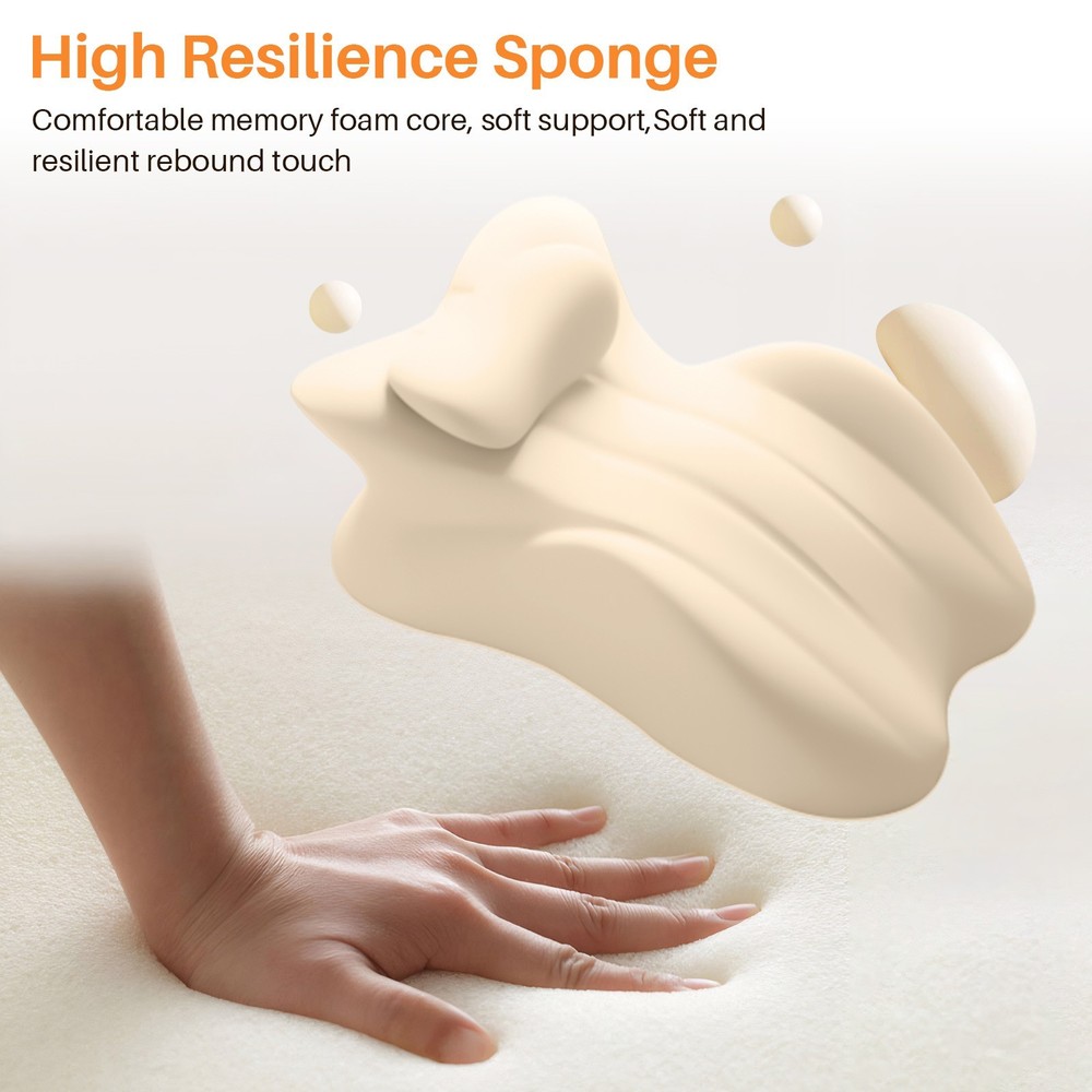Multi-Position Wedge Pillow Memory Foam Back Lumbar Support Bed Prone Pillow